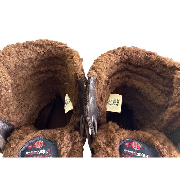 Pajar Canada Trooper Winter Boot Mens EU44 US 11 M Dark Brown Lace Up Side Zip - Picture 12 of 15